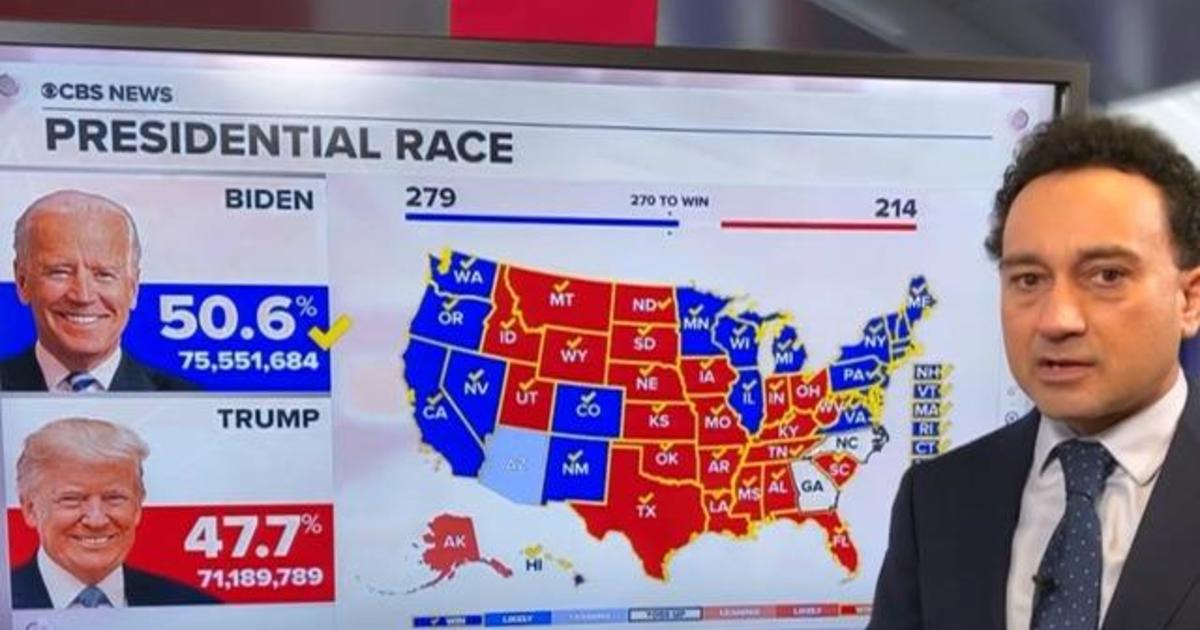 How CBS News projected Joe Biden as the winner of the presidential election