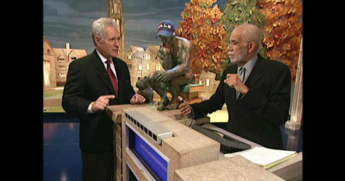 On the “Jeopardy!” set with Alex Trebek