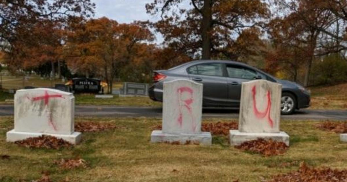 Vandals spray paint “MAGA” and “TRUMP” on Jewish headstones