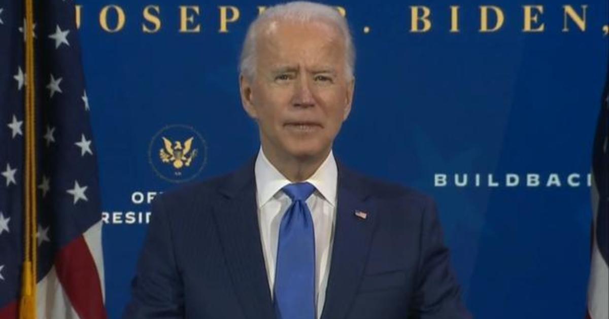 President-elect Joe Biden wants new coronavirus relief bill, announces diverse economic team