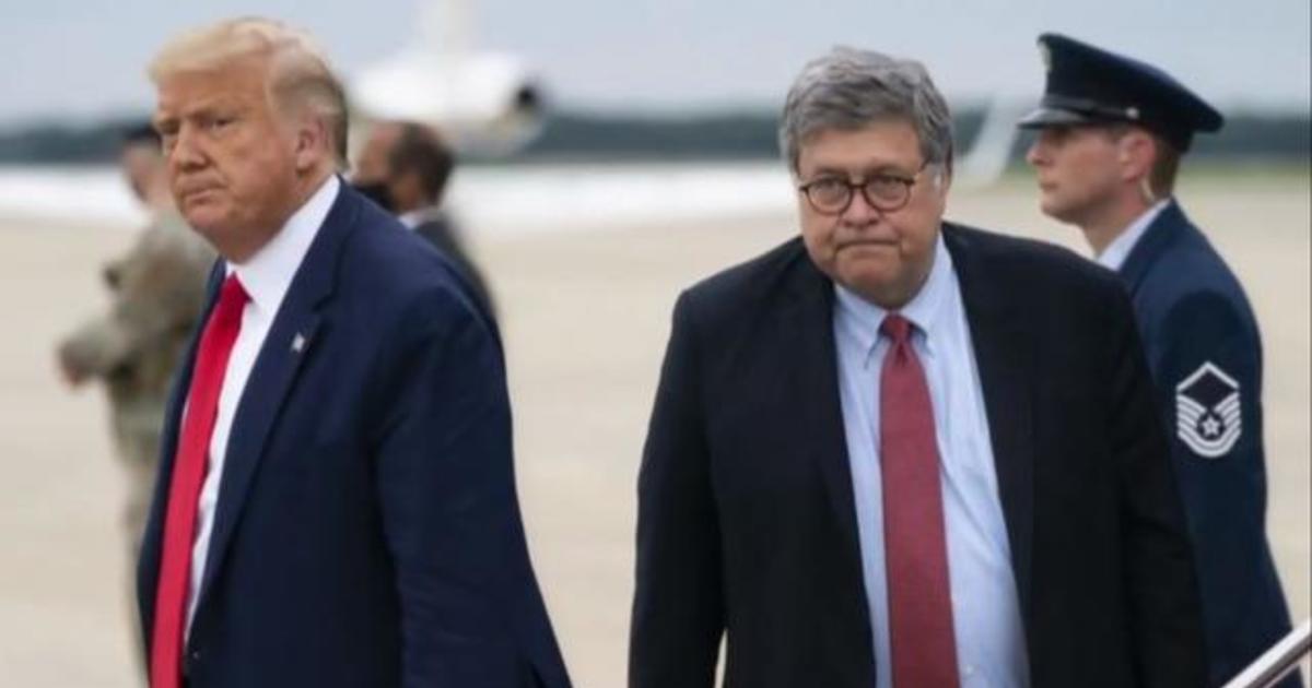 President Trump not happy with Attorney General William Barr’s election comments