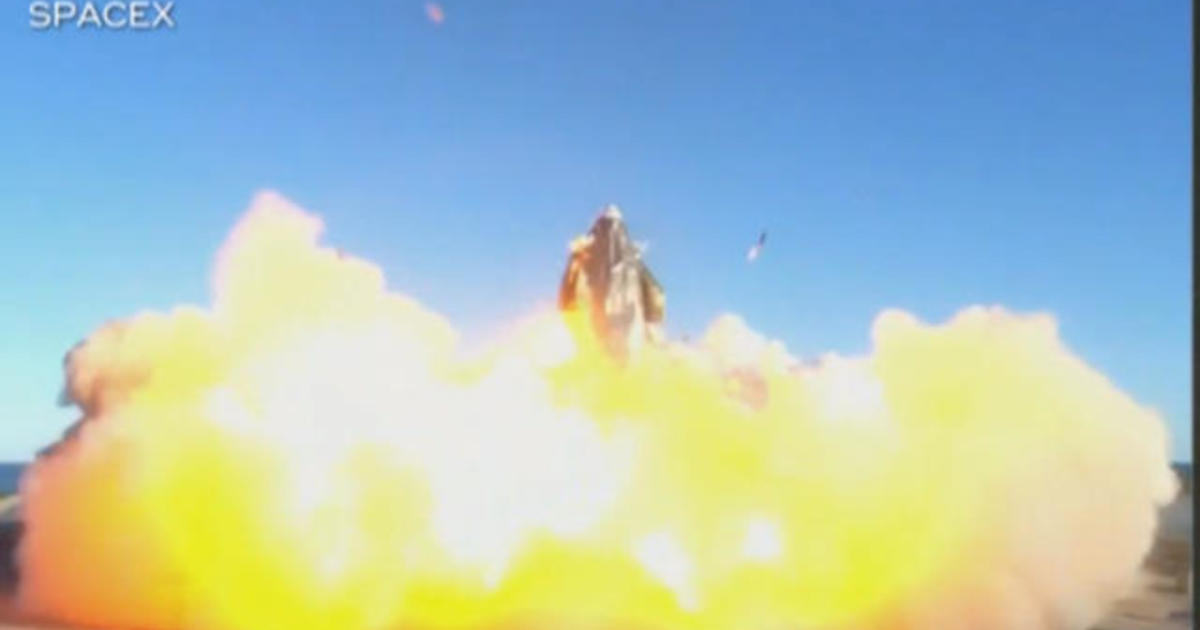 SpaceX rocket test flight ends in fiery explosion