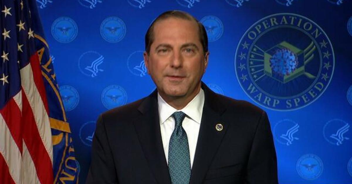 Azar says all nursing home residents could be vaccinated by Christmas