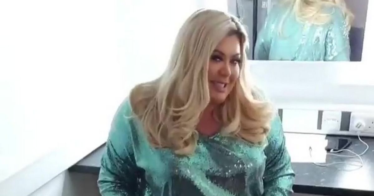 Gemma Collins shows off three stone weight loss in glittering green sequin suit