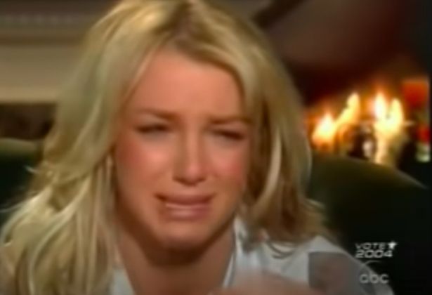 Britney broke down in tears over her painful split from Justin