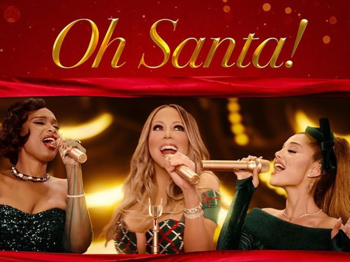 Mariah Carey And Ariana Grande Have Dueling Whistle Notes With Jennifer Hudson For ‘Oh Santa!’