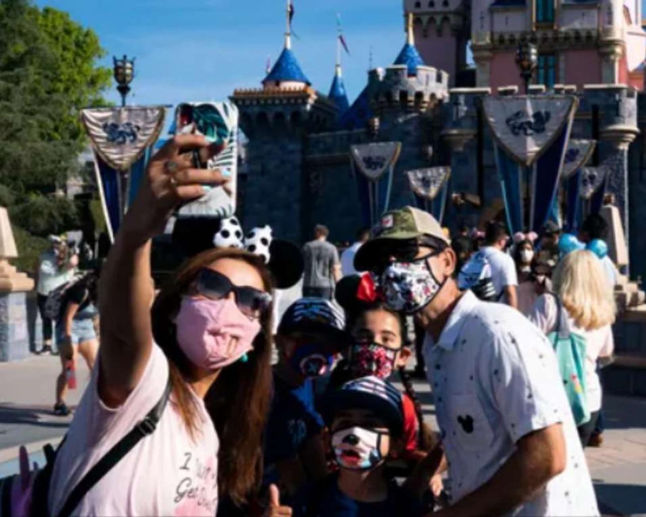 Disney reopened the gates of its theme park in California.