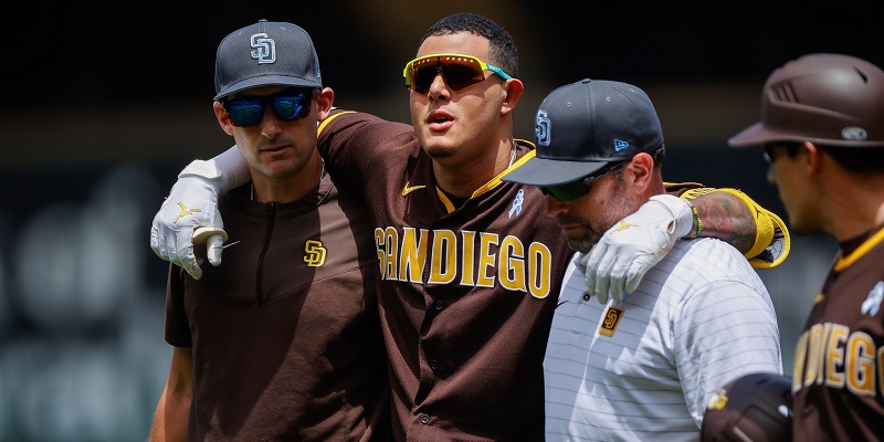 Padres’ Manny Machado Exits Game with Ankle Sprain