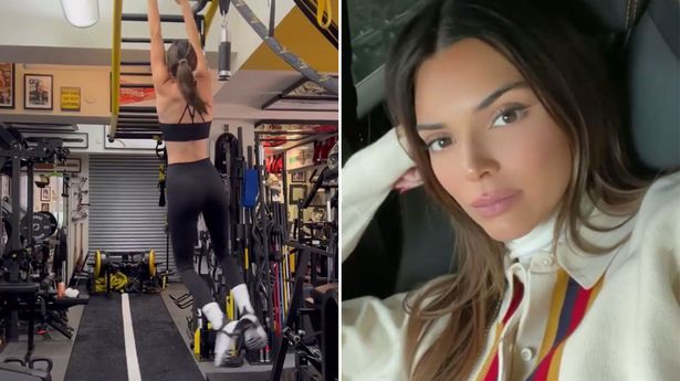 Kendall Jenner shares video of her working out in black bra during impressive gym work out