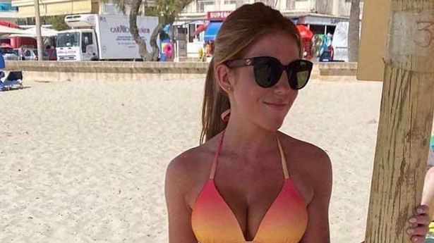 Abbie Lynn flaunted her slim figure whilst on holiday in Mallorca