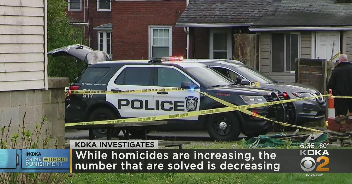 KDKA Investigates ‘Crime Without Punishment’: Pittsburgh homicide clearance rates tumbling as nation