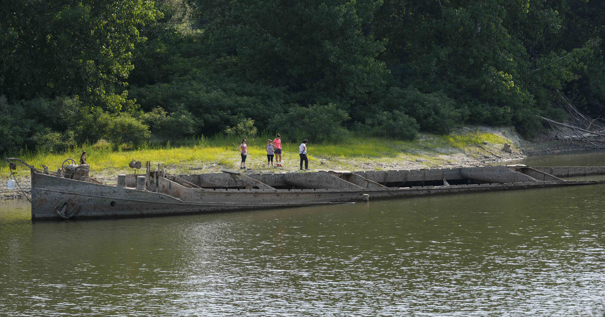 Italy’s largest river dries up, exposing wartime ship that sank in 1943