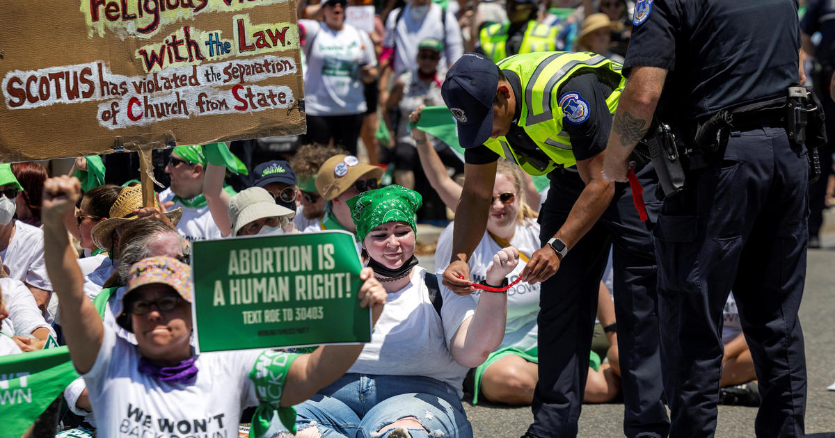 Demonstrators arrested after blocking intersection near Supreme Court