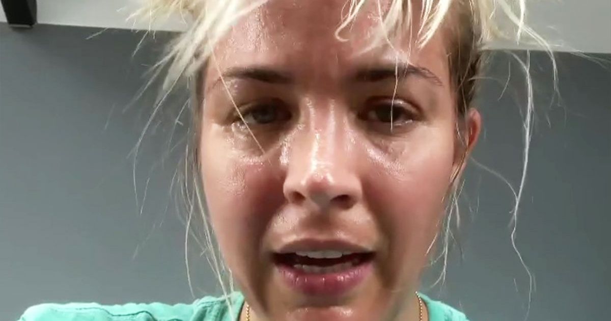 Gemma Atkinson turns to ‘painful’ looking treatment after fiancé Gorka Marquez’s injury