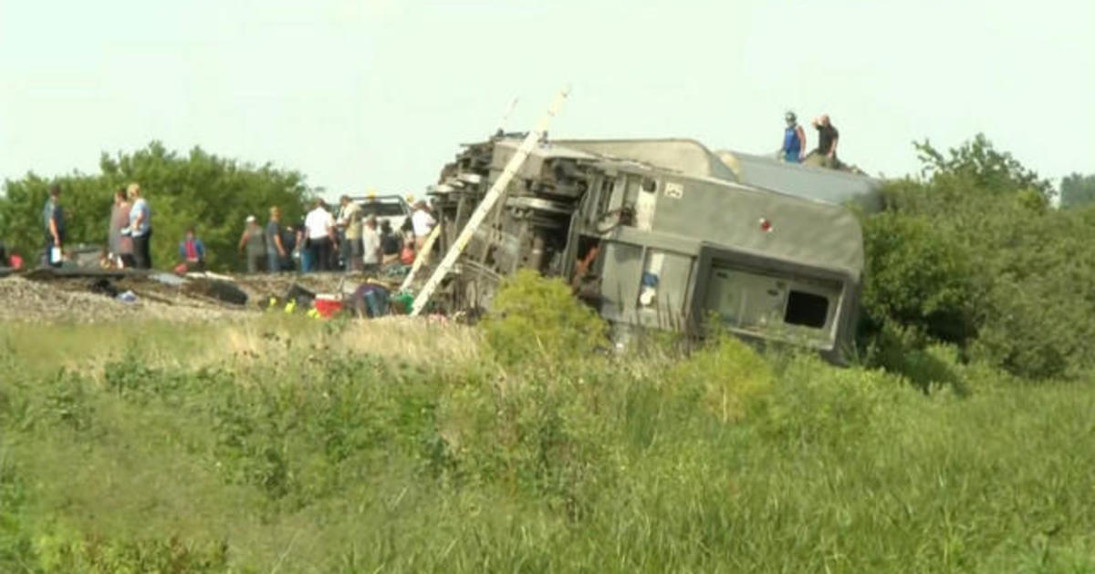 Two train passengers and a person in a truck killed in Amtrak derailment