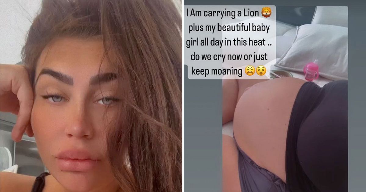 Heavily pregnant Lauren Goodger ‘cries every day’ as she prepares to give birth