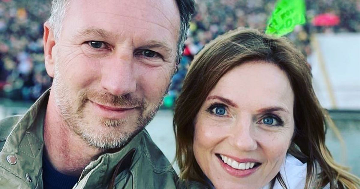 Geri Horner and husband Christian fly into Glastonbury for extravagant ‘date night’