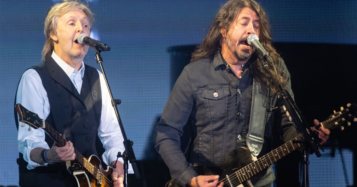 Dave Grohl appears to show Taylor Hawkins tattoo tribute on stage at Glastonbury