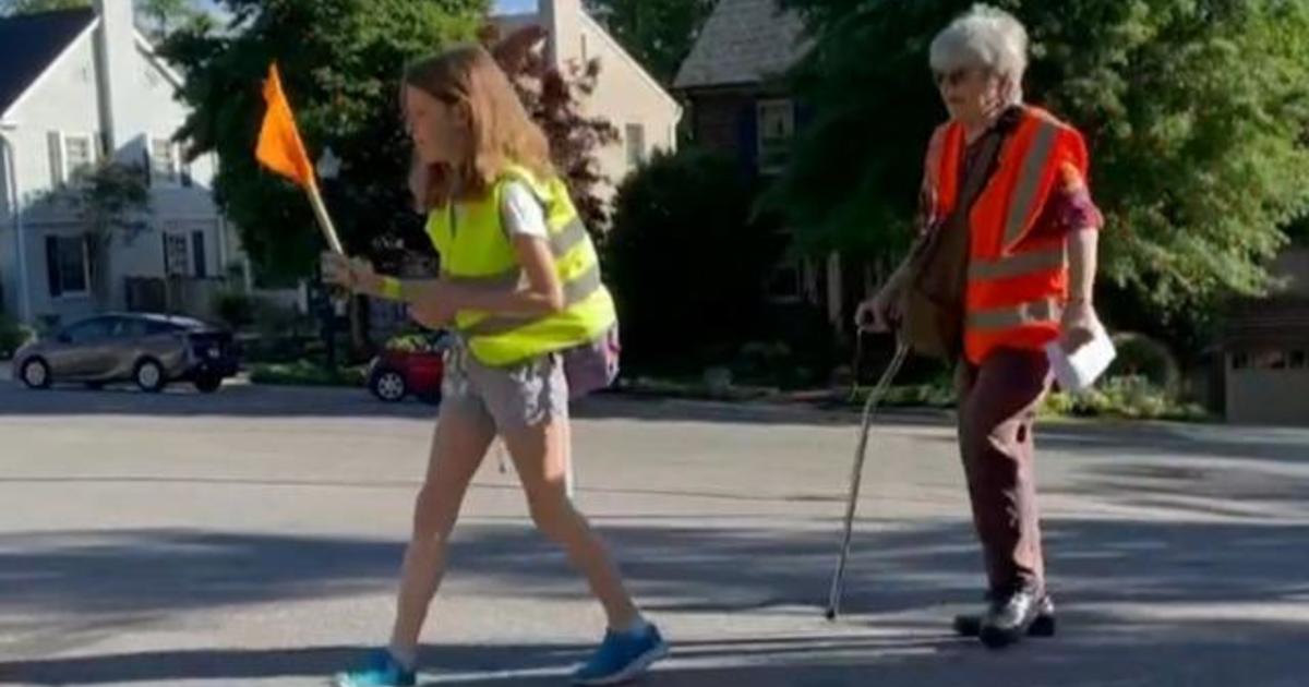 “Walking school bus” grows in popularity