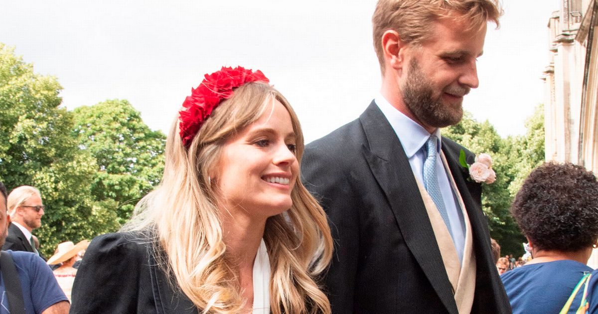 Prince Harry’s ex Cressida Bonas oozes radiance as she debuts baby bump at royal wedding