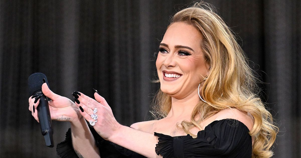 Adele rocks off the shoulder sequinned gown in second night at BST Hyde Park