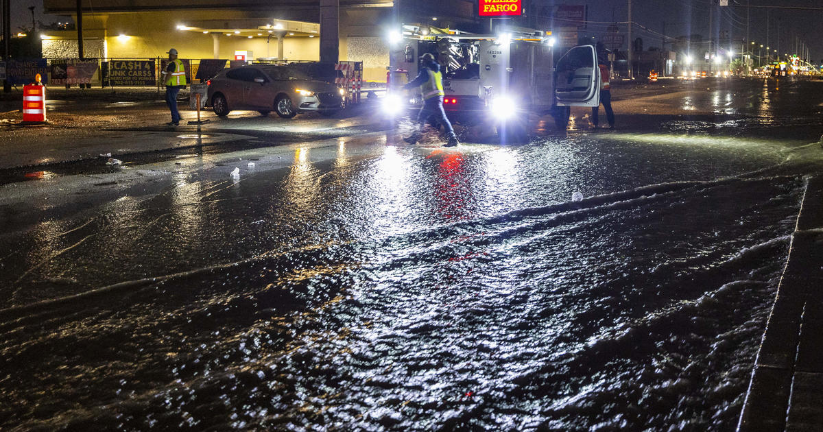 Thunderstorms drench Southwest as water cascades from casino ceilings in Vegas