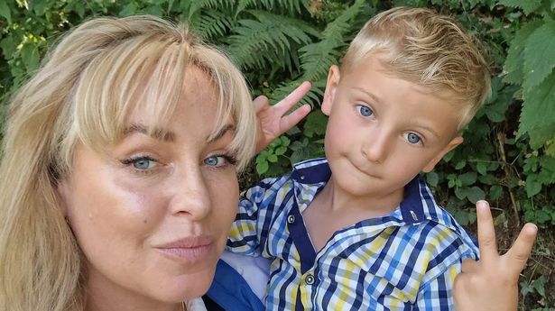 Josie Gibson and her son Reggie