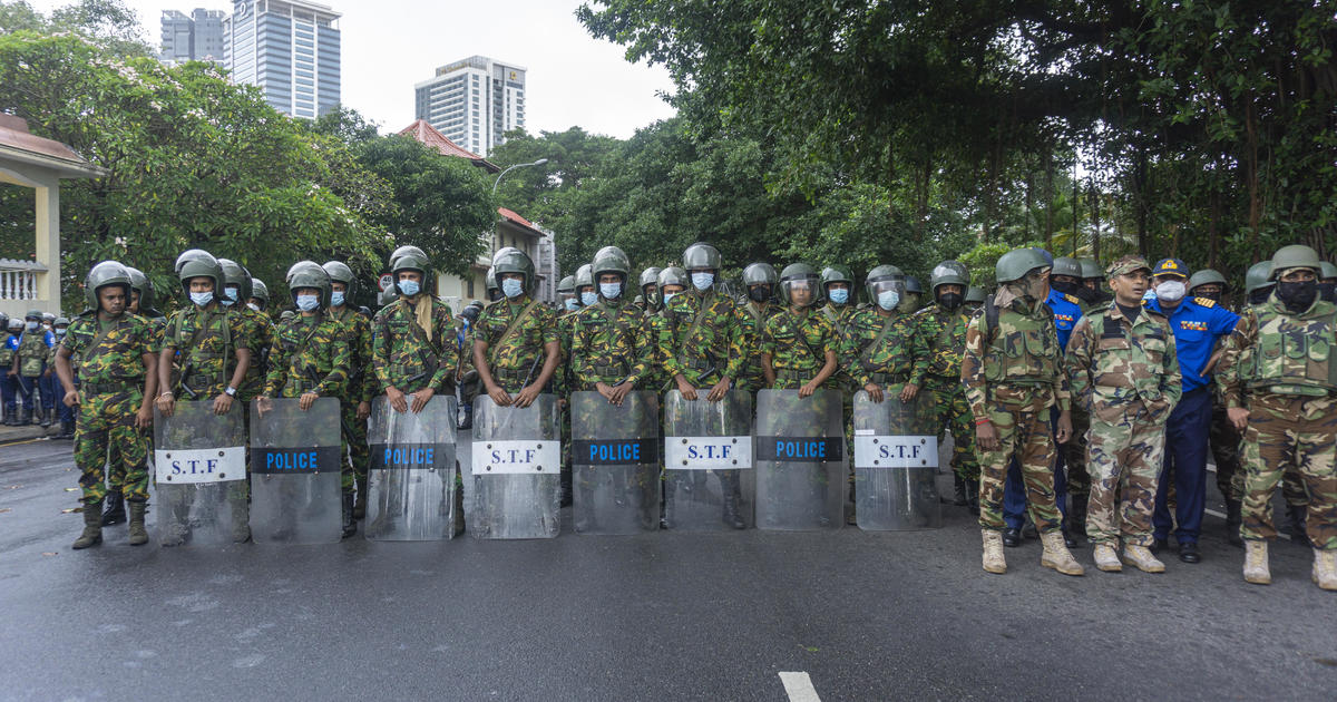 Sri Lanka swears in new president as soldiers crack down on protesters