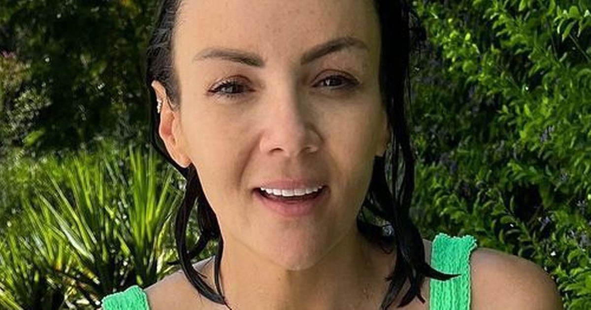 Martine McCutcheon stuns in neon swimwear as she showcases weight loss at pool