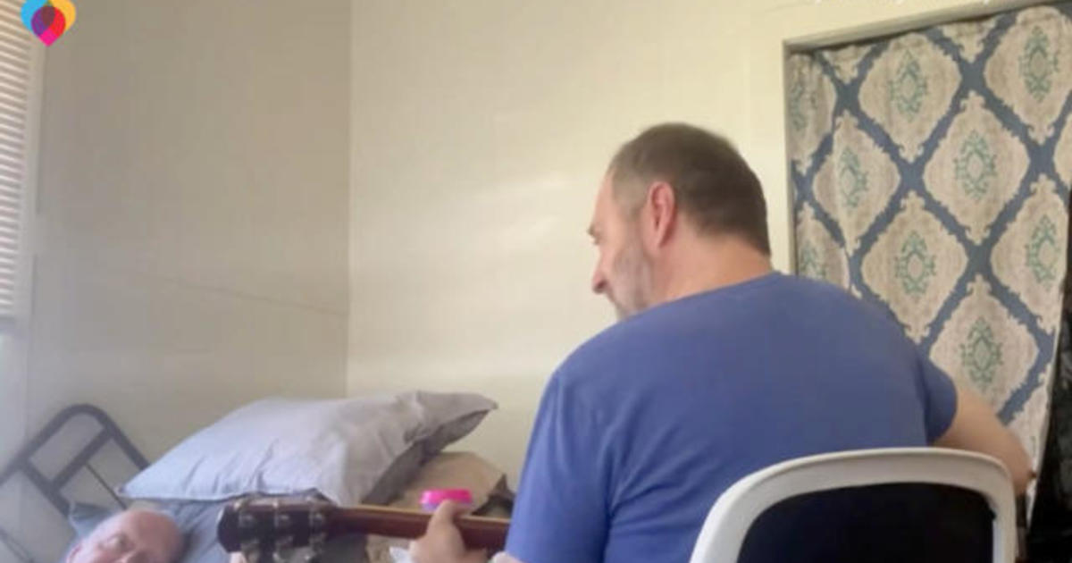 Son sings for terminally ill father