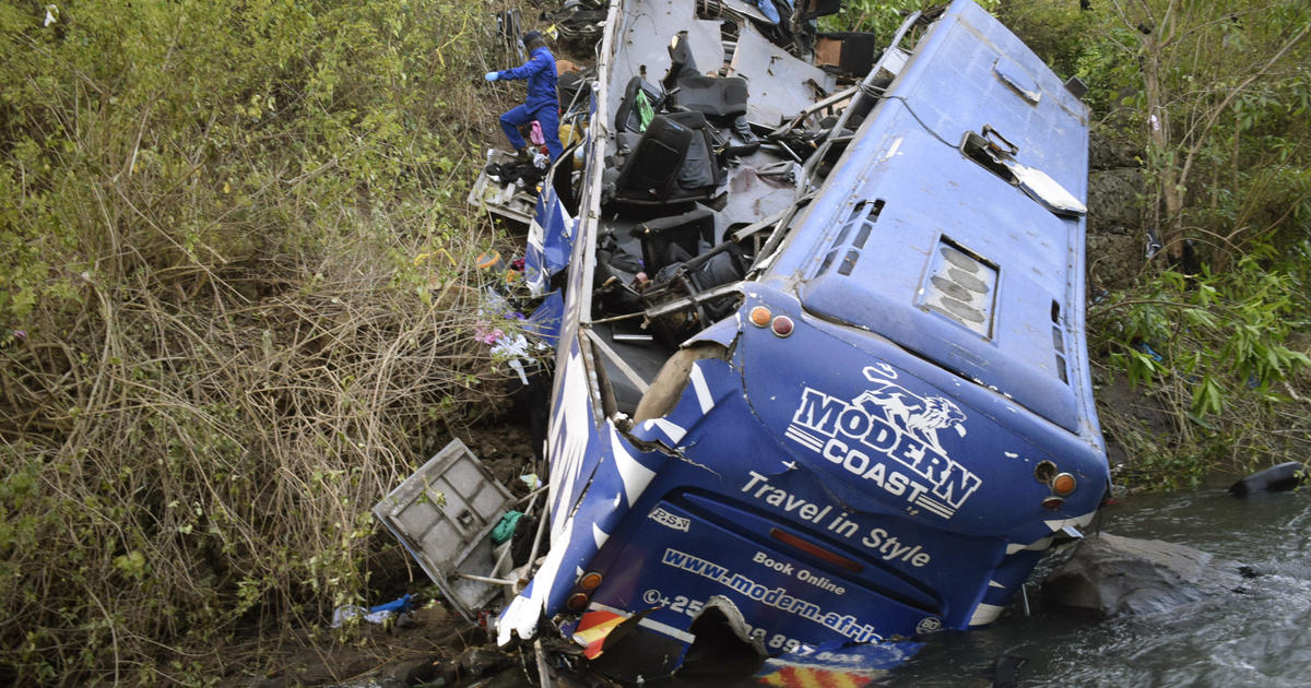 Bus falls off bridge onto riverbank in Kenya, killing at least 30