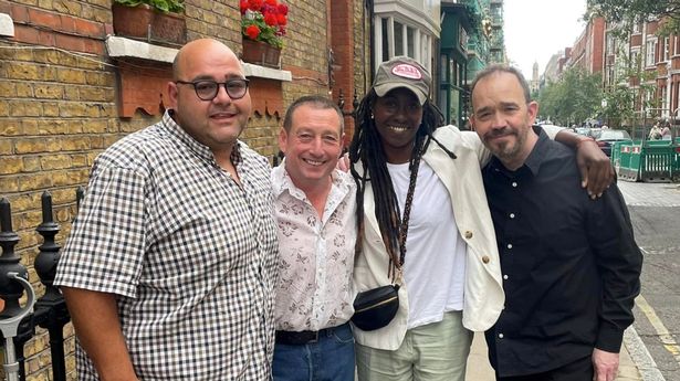 Legendary Grange Hill cast members Erkan Mustafa, Lee MacDonald, Simone Nylander and Todd Carty get together for a mini reunion