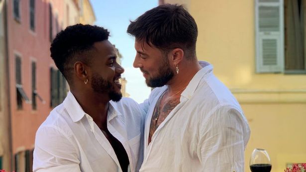 Duncan James with boyfriend Rodrigo Reis