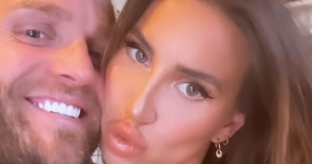 TOWIE’s Ferne McCann gushes over new fiancé as he tenderly kisses her on the cheek