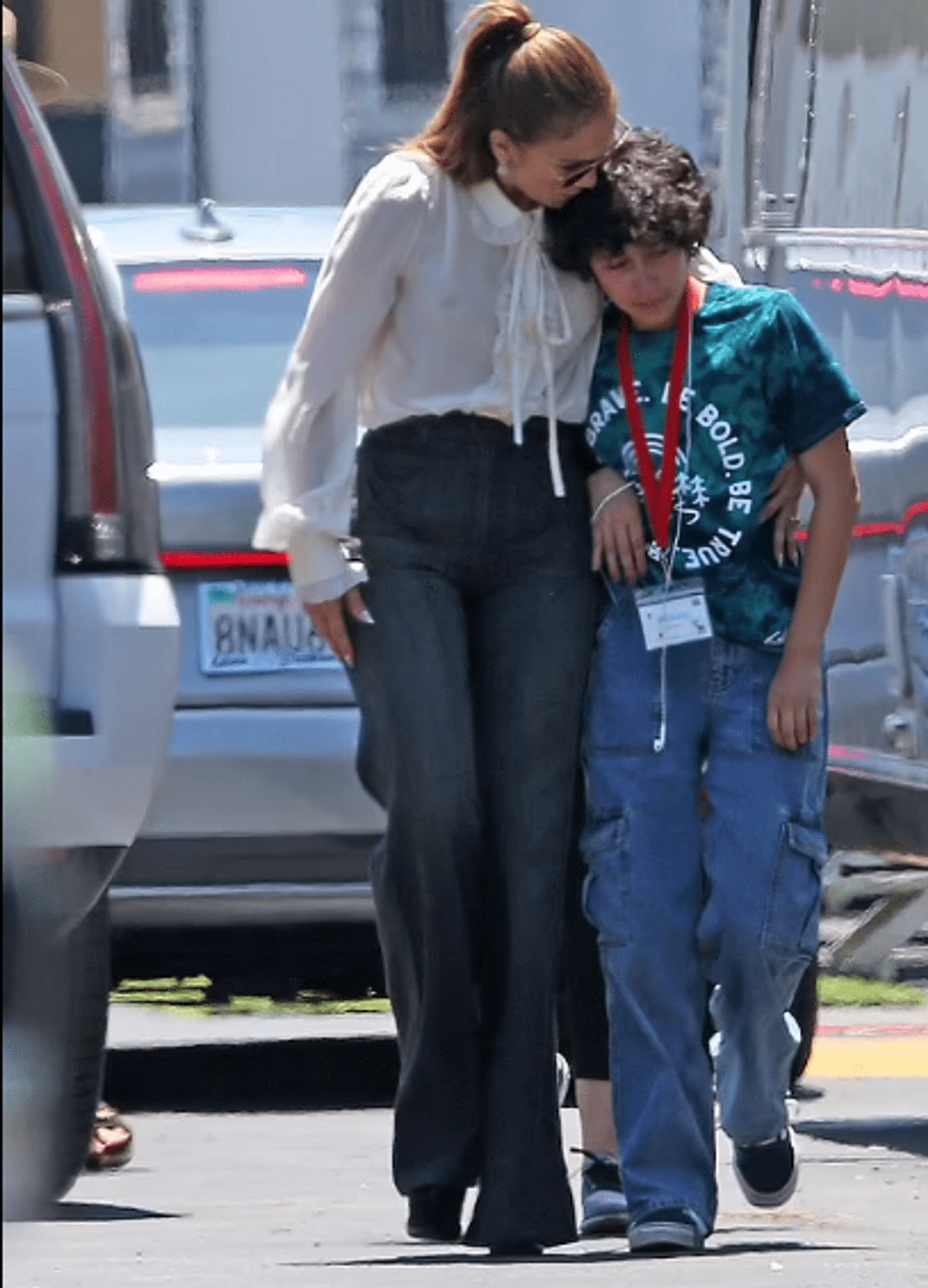 JLo in an outfit perfect for a weekday date