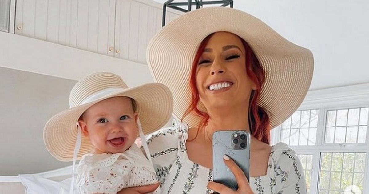 Stacey Solomon shows off matching dresses she and daughter Rose wore for wedding