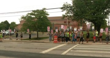 Teachers in Ohio's largest school district go on strike