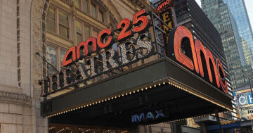 AMC shares plunge as rival theater warns of possible bankruptcy