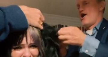 Woody Harrelson steps in to help tearful bride as hair goes painfully wrong at wedding