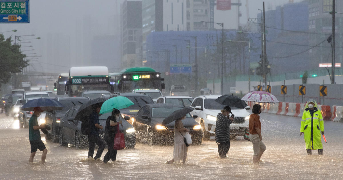 South Korea’s heaviest rainfall in 80 years leaves 9 dead in Seoul