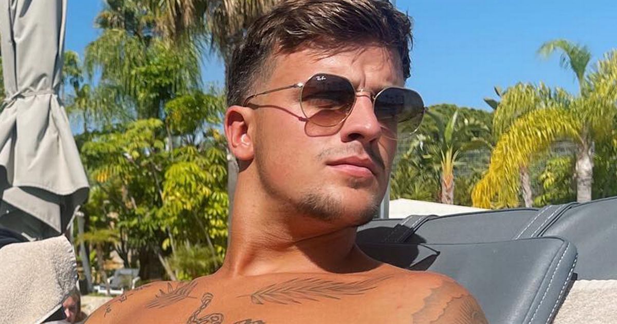 Love Island’s Luca Bish models Gemma Owen’s swimwear brand on couple’s first holiday