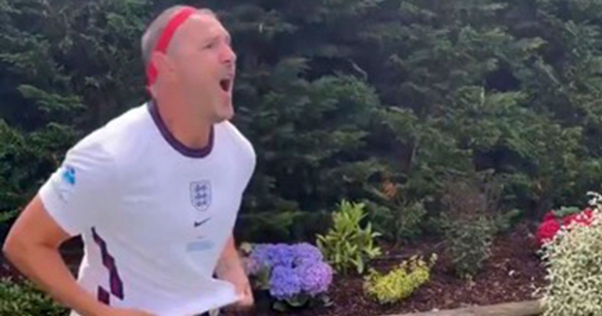 Paddy McGuinness recreates England’s Chloe Kelly whipping off shirt amid Christine split