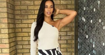 Rochelle Humes stuns in 'gorgeous' zebra print midi skirt that's selling fast