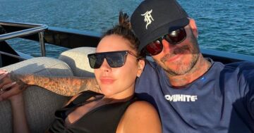 Victoria Beckham looks more loved up than ever as she cosies up to David on holiday