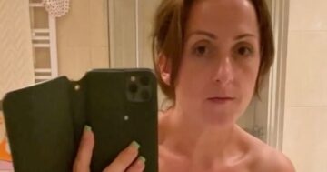 EastEnders' Natalie Cassidy strips off for nude towel selfie after supping cocktails