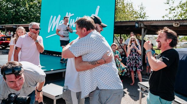 Matt Pollard with Richard Hammond and Mike Brewer