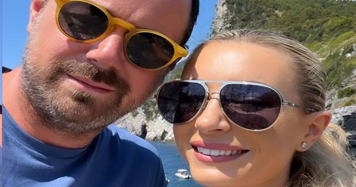 Dani Dyer smiles alongside EastEnders dad Danny as they film TV project together abroad