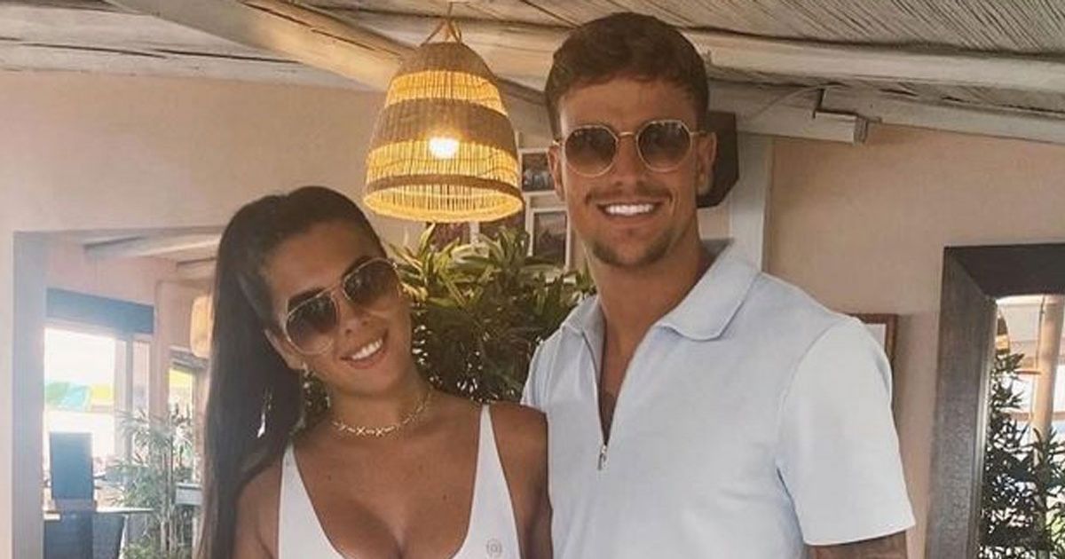 Love Island star Luca Bish admits he’s ‘punching’ as he poses with Gemma Owen