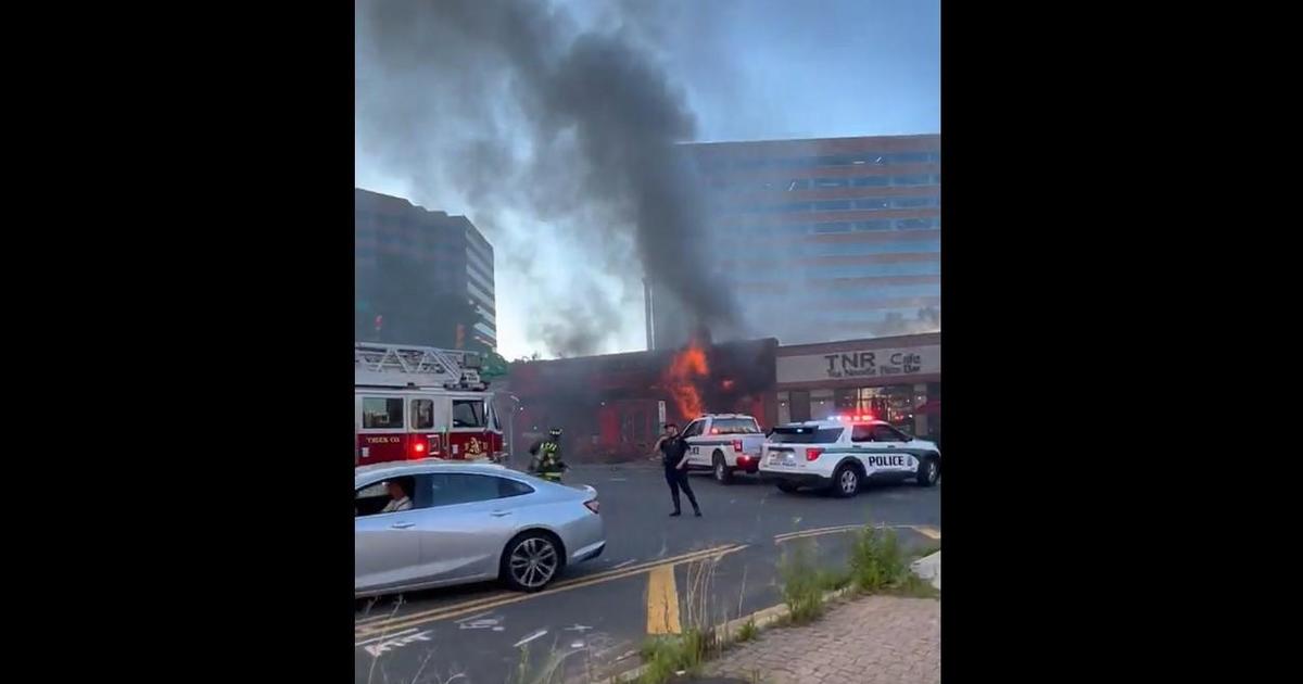 15 hurt after rideshare driver slams into restaurant in Virginia, sparks fire